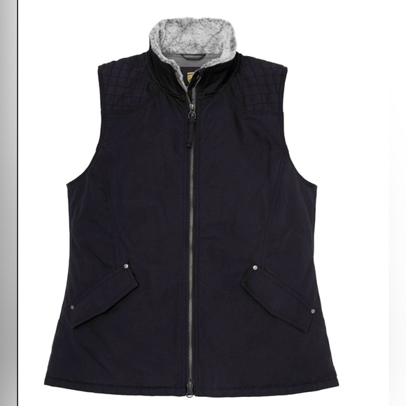 Noble Equestrian Women's Black Quilted Vest - Picture 1 of 5